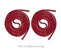 sourcing map 2pcs 53inch Drawstring Cords Replacement Drawstring Hoodie String Sewing Tool with Easy Threader for Hoodie Sweatpants Jackets Pants Hats Coats Bags, Wine Red
