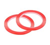 sourcing map 2Pcs 5mm x 10m Phone Repair Adhesive Tape LCD Screen Repair Sticker Double Sided for Cell Phone Tablet Laptop Clear Red