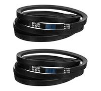 sourcing map 2Pcs 5V1230 V-Belt, Classic Wrapped Rubber V-Belt 123" Outside Circumference x 0.62" Width x 0.53" Height for Industrial Machinery Equipment, Black