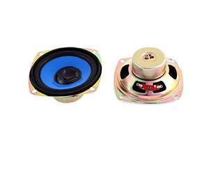 sourcing map 2pcs 5W 4 Ohm Magnet Speaker Loudspeaker 80x80mm for TV Player Audio