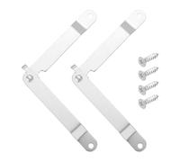 sourcing map 2Pcs 6.77"x0.43" Folding Support Lid Hinges, Lift Up Lid Stay Hinge, 180 Degree Rotatable Metal Retro Hinges with Screws for Wooden Cases Boxes Display Trunk Chest, Silver