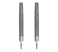 sourcing map 2pcs 6" Half Round Medium Cut File Double Cut Teeth Thin Metal File High Carbon Steel T12 Without Handle for Metal Wood Tool Sharpener, Gray