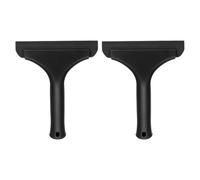 sourcing map 2Pcs 6 Inch Shower Squeegee for Glass Doors, All-Purpose Bath Squeegee with Handle for Bathroom Window Mirror Car Glass, Black/Black