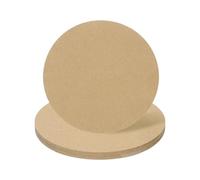 sourcing map 2pcs 6 Inch Wood Circles for Crafts, 0.2 Inch Thick Unfinished Blank Wooden Rounds Slice Wooden Cutouts for Wall Hangers, Door Hangers, Sign, Painting, Christmas Decor