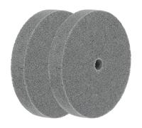 sourcing map 2pcs 6" x 1" 180 Grit 5P Nylon Fiber Polishing Wheel with 5/8" Arbor, Bench Grinder Wheel Abrasive Buffing Deburring Wheels Disc for Bench Grinder Buffing Machine