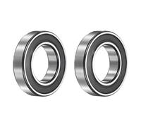 sourcing map 2Pcs 6007-2RS Deep Groove Ball Bearings, 35x62x14 mm High Speed Double Rubber Seal Bearings Pre-Lubricated and Stable for Industrial Machinery Repairs 3D Project