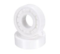 sourcing map 2Pcs 6202 Full Ceramic Bearing 15 x 35 x 11mm Smooth Zirconia Ceramic Bearing (Z2, ABEC3)