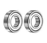 sourcing map 2Pcs 6205ZZ Deep Groove Ball Bearings, 25x52x15 mm High Speed Double Metal Shielded Bearing Pre-Lubricated and Stable for Industrial Machinery Repairs 3D Project