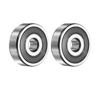 sourcing map 2Pcs 6300-2RS Deep Groove Ball Bearings, 10x35x11 mm High Speed Double Rubber Seal Bearings Pre-Lubricated and Stable for Industrial Machinery Repairs 3D Project