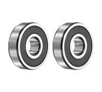 sourcing map 2Pcs 6303-2RS Deep Groove Ball Bearings, 17x47x14 mm High Speed Double Rubber Seal Bearings Pre-Lubricated and Stable for Industrial Machinery Repairs 3D Project