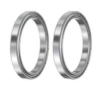 sourcing map 2pcs 6707ZZ Deep Groove Ball Bearings, Chrome Steel Z1 Double Metal Shielded Bearing 35mm x 44mm x 4mm