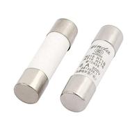 sourcing map 2Pcs 6A 500V RO15 RT18 RT14 RT19 Ceramic Cylindrical Tube Fuse 10mmx38mm