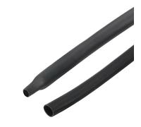 sourcing map 2pcs 6mm Dia 50ft Heat Shrink Tubing 4:1 Dual Wall Adhesive Lined Marine Waterproof Shrink Tube Black for Industrial Electrical Cable Wire Wrap