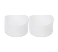 sourcing map 2pcs 7cm Protective Silicone Boot Sleeve for 12-24 oz, Water Bottle Bottom Silicone Anti-Slip Sleeve Cover, Irregular Shape Cup Accessories, Clear