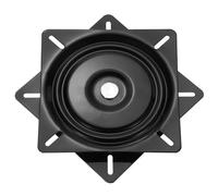 sourcing map 2Pcs 8" Bar Stool Swivel Replacement, 360° Rotation Lazy Susan Turntable, Square Ball Bearing Seat Swivel Base Mount Plate for Recliner Chair or Table, Black (200x1.5mm)