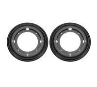 sourcing map 2Pcs 8 Inch Rotating Bearing Plate, Swivel Plate Stand Lazy Susan Hardware Round Turntable Base Tray for Table Serving Tray Revolving Shelve, Black