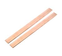 sourcing map 2Pcs 8" x 4/5" Copper Flat Bar,1/8" Thickness Copper Bar Stock for Grounding Systems Architectural Projects