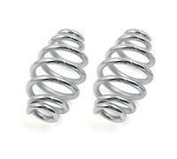 sourcing map 2pcs 82mm Height Silver Tone Motorcycle Solo Seat Springs