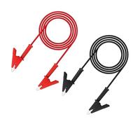 sourcing map 2pcs 9.81ft Alligator Clip Test Leads, 15A Dual Alligator Clips with Wires for Multimeter Jumper Wire Industry Car Battery, Red & Black