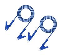 sourcing map 2pcs 9.81ft Alligator Clip Test Leads, 15A Dual Alligator Clips with Wires for Multimeter Jumper Wire Industry Car Battery, Blue