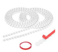 sourcing map 2Pcs 9.84ft Flexible Molding Trim, 15mm Width Peel and Stick Bead Wall Trim for Window Frame Bathroom Mirror Border Cabinet TV Wall Edge Decorative, White