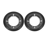 sourcing map 2Pcs 9 Inch Rotating Bearing Plate, Swivel Plate Stand Lazy Susan Hardware Round Turntable Base Tray for Table Serving Tray Revolving Shelve, Black
