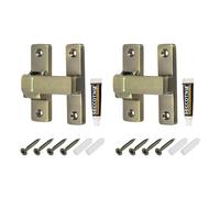 sourcing map 2Pcs 90/180 Degree Positioning Gate Latch, Zinc Alloy Flip with Handle, Heavy Duty Lock Bolt for Barn Cabinet Wood Fence Garage, Garden, Fence, Bronze