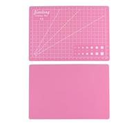 sourcing map 2pcs A5 Self-Healing Cutting Mat 9"x6" Craft Cutting Board for DIY Art Work Sewing Cutting, Pink