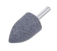 sourcing map 2pcs Abrasive Mounted Stone 1/4" Shank 1" Dia Conical Corundum Grinding and Polishing Head for Engraving Rotary Tool