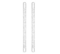 sourcing map 2pcs Acrylic Embossed Rolling Pin 6.3 Inch Heart 3D Pattern Acrylic Non-Stick Roller Fondant Embossing Clay Rolling Pin Textured for Baking Cookie Pastry Clay Dough