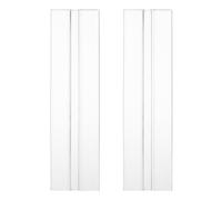 sourcing map 2Pcs Acrylic Flexible Hinges, 150x39mm Invisible Living Hinge, 360° Transparent Continuous Piano Low Profile Flex Hinge for DIY Furniture, Display Stand, Cabinets