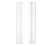sourcing map 2Pcs Acrylic Flexible Hinges, 200x39mm Invisible Living Hinge, 360° Transparent Continuous Piano Low Profile Flex Hinge for DIY Furniture, Display Stand, Cabinets