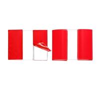 sourcing map 2Pcs Acrylic Flexible Hinges, 25x35mm Invisible Living Hinge, 360° Transparent Continuous Piano Low Profile Flex Hinge for DIY Furniture, Display Stand, Cabinets