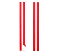 sourcing map 2Pcs Acrylic Flexible Hinges, 300x35mm Invisible Living Hinge, 360° Transparent Continuous Piano Low Profile Flex Hinge for DIY Furniture, Display Stand, Cabinets
