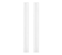 sourcing map 2Pcs Acrylic Flexible Hinges, 300x39mm Invisible Living Hinge, 360° Transparent Continuous Piano Low Profile Flex Hinge for DIY Furniture, Display Stand, Cabinets