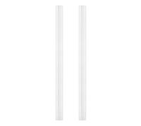 sourcing map 2Pcs Acrylic Flexible Hinges, 500x39mm Invisible Living Hinge, 360° Transparent Continuous Piano Low Profile Flex Hinge for DIY Furniture, Display Stand, Cabinets