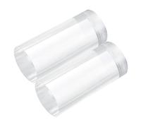 sourcing map 2pcs Acrylic Round Rods 1 3/4" x 4" Clear Acrylic Dowel Rods Sticks Plastic Sticks Strip for DIY Crafts Lighting Gardening Decorations - 45mm x 100mm