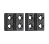 sourcing map 2Pcs Adjustable 180 Degree Hinges, 30mmx38mm Zinc Alloy Locking Leaf Table Hinges, Bifold Door Drop Leaf Hinge for Wooden Box Dining and Table Cabinets, Black