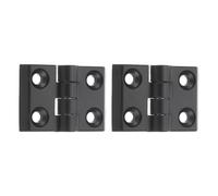 sourcing map 2Pcs Adjustable 180 Degree Hinges, 44mmx63mm Zinc Alloy Locking Leaf Table Hinges, Bifold Door Drop Leaf Hinge for Wooden Box Dining and Table Cabinets, Black