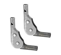 sourcing map 2Pcs Adjustable Sofa Hinge, 125 Degree Slanted 3 Gear Support Joint Folding Table Brackets Furniture Replacement Parts for Sofas and Outdoor Beach Chairs