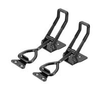 sourcing map 2pcs Adjustable Toggle Clamp M8 x 44mm 660lbs Holding Capacity 4003 Style Quick Release Pull Latches Clamps Hasp for Smoker Lid Jig Tool Box Case, Black