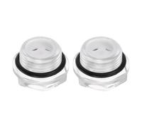 sourcing map 2pcs Air Compressor Oil Sight Glass M20 x 1.5mm Male Liquid Level Gauge Plastic Hex Head Oil Indicator Window with O-Ring for Air Compressor Fittings Gearbox Tanks, Transparent