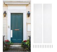 Sourcing Map 2pcs Aluminum Door Push Plate, 4 x 16 Inches, White, Modern Style, Easy Install, Enhanced Security