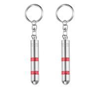 sourcing map 2pcs Anti-Static Keychain Magnetic Head Car Static Human Body ESD Tool Electricity Discharge Remover Keychains for Car Door House, Red
