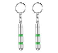 sourcing map 2pcs Anti-Static Keychain Magnetic Head Car Static Human Body ESD Tool Electricity Discharge Remover Keychains for Car Door House, Green