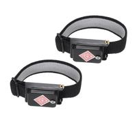 sourcing map 2pcs Anti Static Wrist Strap, ESD Antistatic Bracelet Adjustable Cordless with Spare Bracelet for Computer Electronics Repair Dark Blue