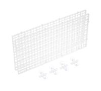 sourcing map 2Pcs Aquarium Fish Tank Divider, 12x6 Inch Plastic Egg Crate Light Diffuser Grid Filter Bottom Partition Separator with Sucker Clips and Suction Cups for Aquarium, Clear