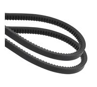 sourcing map 2Pcs AX25 EPDM V-Belt, Raw Edge Cogged Industrial Rubber V Belt 1/2" Width x 27" Outer Circumference