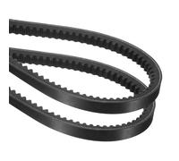 sourcing map 2Pcs AX61 EPDM V-Belt, Raw Edge Cogged Industrial Rubber V Belt 1/2" Width x 63" Outer Circumference