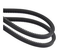 sourcing map 2Pcs AX97 EPDM V-Belt, Raw Edge Cogged Industrial Rubber V Belt 1/2" Width x 99" Outer Circumference
